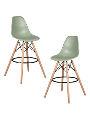 Стул барный DOBRIN Набор 2 шт Стул барный DOBRIN DSW BAR, ножки светлый бук, цвет мятный (NX-G-09) арт. LMZL-PP638G-N_LB-MTR_P-NX-G-09