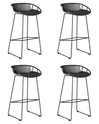 Стул барный DOBRIN Набор 4 шт Стул барный DOBRIN FRANK, темно-серый арт. LMZL-PP775A-N_M_P-GR-04