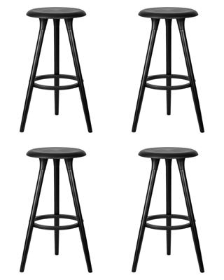 Стул барный DOBRIN Набор 4 шт Стул барный DOBRIN ROYCE BLACK, чёрный (B-03) арт. LMZL-PP652-N_B-TR_P-B-03
