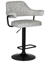 Стул барный DOBRIN Стул барный DOBRIN CHARLY BLACK, светло-серый твид (LEO04) арт. LM-5019_B-M_CT-LEO04