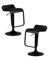 Стул барный DOBRIN Набор 2 шт Стул барный DOBRIN CRACK BLACK, черный арт. LM-3021-N_B-M_EL-black