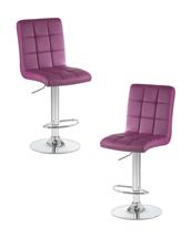 Стул барный DOBRIN Набор 2 шт Стул барный DOBRIN KRUGER, фиолетовый арт. LM-5009-N_CH-M_EL-purple