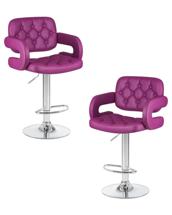 Стул барный DOBRIN Набор 2 шт Стул барный DOBRIN TIESTO, фиолетовый арт. LM-3460-N_CH-M_EL-purple