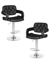 Стул барный DOBRIN Набор 2 шт Стул барный DOBRIN TIESTO, чёрный арт. LM-3460-N_CH-M_EL-black