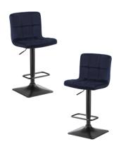 Стул барный DOBRIN Набор 2 шт Стул барный DOBRIN DOMINIC, темно-синий велюр (MJ9-118) арт. LM-5018-N_B-M_V-MJ9-118