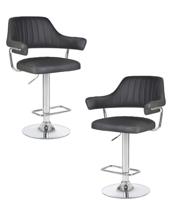 Стул барный DOBRIN Набор 2 шт Стул барный DOBRIN CHARLY, серый арт. LM-5019-N_CH-M_EL-188-55