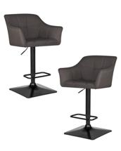 Стул барный DOBRIN Набор 2 шт Стул барный DOBRIN RALF, темно-серый (LAR-106D-26) арт. LM-5033-N_B-M_TT-LAR-106D-26