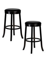 Стул барный DOBRIN Набор 2 шт Круглый барный табурет DOBRIN BOB BAR, капучино, черный арт. LMU-9494-N_B-TR_EL-black