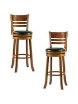 Стул барный DOBRIN Набор 2 шт Стул барный DOBRIN WILLIAM BAR, шоколад, чёрный арт. LMU-9393-N_TR_EL-black