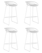 Стул барный DOBRIN Набор 4 шт Стул барный DOBRIN FRANK, белый арт. LMZL-PP775A-N_M_P-W-02
