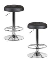 Стул барный DOBRIN Набор 2 шт Табурет барный DOBRIN BRUNO, чёрный арт. LM-5008-N_CH-M_EL-black