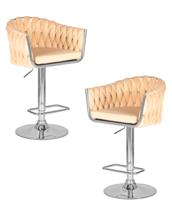 Стул барный DOBRIN Набор 2 шт Стул барный DOBRIN MARCEL, бежевый велюр (MJ9-10) арт. LM-9692-N_CH-M_V-MJ9-10