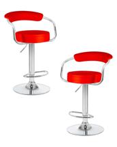 Стул барный DOBRIN Набор 2 шт Стул барный DOBRIN MARTA, красный арт. LM-5013-N_CH-M_EL-red