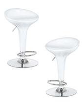 Стул барный DOBRIN Набор 2 шт Стул барный DOBRIN BOMBA, белый арт. LM-1004-N_CH-M_ABS-white