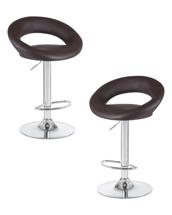 Стул барный DOBRIN Набор 2 шт Стул барный DOBRIN MIRA, коричневый арт. LM-5001-N_CH-M_EL-brown
