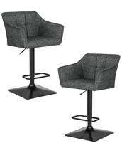 Стул барный DOBRIN Набор 2 шт Стул барный DOBRIN RALF, серый твид (LEO11) арт. LM-5033-N_B-M_CT-LEO11