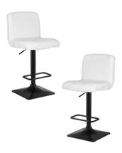 Стул барный DOBRIN Набор 2 шт Стул барный DOBRIN LEO, белый букле (13) арт. LM-5020-N_B-M_CB-white