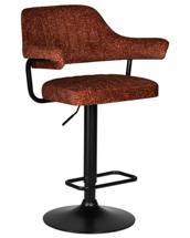Стул барный DOBRIN Стул барный DOBRIN CHARLY BLACK, терракотовый твид (LEO56) арт. LM-5019_B-M_CT-LEO56