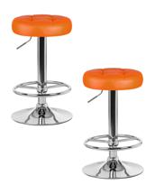 Стул барный DOBRIN Набор 2 шт Табурет барный DOBRIN BRUNO, оранжевый арт. LM-5008-N_CH-M_EL-orange