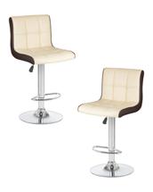 Стул барный DOBRIN Набор 2 шт Стул барный DOBRIN CANDY, кремово-коричневый арт. LM-5006-N_CH-M_EL-cream-brown