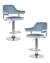 Стул барный DOBRIN Набор 2 шт Стул барный DOBRIN CHARLY, пудрово-голубой велюр (MJ9-74) арт. LM-5019-N_CH-M_V-MJ9-74