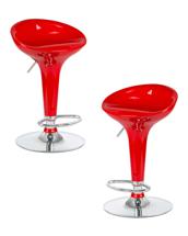 Стул барный DOBRIN Набор 2 шт Стул барный DOBRIN BOMBA, красный арт. LM-1004-N_CH-M_ABS-red