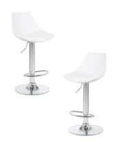 Стул барный DOBRIN Набор 2 шт Стул барный DOBRIN ROCKY, белый арт. LM-3000-N_CH-M_EL-white