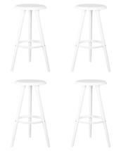 Стул барный DOBRIN Набор 4 шт Табурет барный DOBRIN ROYCE WHITE, белый (W-02) арт. LMZL-PP652-N_W-TR_P-W-02