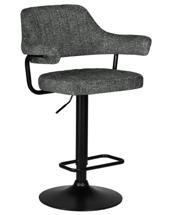 Стул барный DOBRIN Стул барный DOBRIN CHARLY BLACK, серый твид (LEO11) арт. LM-5019_B-M_CT-LEO11