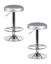Стул барный DOBRIN Набор 2 шт Табурет барный DOBRIN BRUNO, серебряный арт. LM-5008-N_CH-M_EL-silver