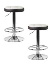 Стул барный DOBRIN Набор 2 шт Табурет барный DOBRIN BRUNO, кремово-коричневый арт. LM-5008-N_CH-M_EL-cream-brown