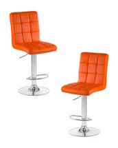 Стул барный DOBRIN Набор 2 шт Стул барный DOBRIN KRUGER, оранжевый арт. LM-5009-N_CH-M_EL-orange