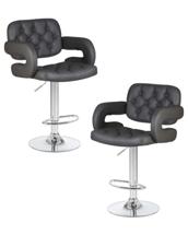 Стул барный DOBRIN Набор 2 шт Стул барный DOBRIN TIESTO, серый арт. LM-3460-N_CH-M_EL-188-55