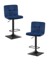 Стул барный DOBRIN Набор 2 шт Стул барный DOBRIN DOMINIC, синий велюр (MJ9-117) арт. LM-5018-N_B-M_V-MJ9-117
