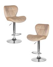 Стул барный DOBRIN Набор 2 шт Стул барный DOBRIN BARNY, бежевый велюр (MJ9-10) арт. LM-5022-N_CH-M_V-MJ9-10