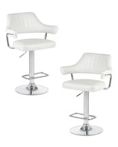 Стул барный DOBRIN Набор 2 шт Стул барный DOBRIN CHARLY, белый крокодил арт. LM-5019-N_CH-M_EL-white-crocodile