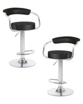 Стул барный DOBRIN Набор 2 шт Стул барный DOBRIN MARTA, чёрный арт. LM-5013-N_CH-M_EL-black