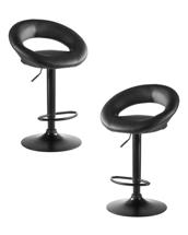 Стул барный DOBRIN Набор 2 шт Стул барный DOBRIN MIRA BLACK, чёрный арт. LM-5001-N_B-M_EL-black