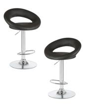 Стул барный DOBRIN Набор 2 шт Стул барный DOBRIN MIRA, чёрный арт. LM-5001-N_CH-M_EL-black