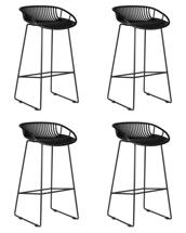 Стул барный DOBRIN Набор 4 шт Стул барный DOBRIN FRANK, черный арт. LMZL-PP775A-N_M_P-B-03