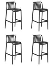 Стул барный DOBRIN Набор 4 шт Стул барный DOBRIN CHLOE BAR, темно-серый арт. LMZL-PP777-N_P-GR-04