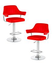 Стул барный DOBRIN Набор 2 шт Стул барный DOBRIN CHARLY, красный арт. LM-5019-N_CH-M_EL-red