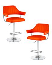 Стул барный DOBRIN Набор 2 шт Стул барный DOBRIN CHARLY, оранжевый арт. LM-5019-N_CH-M_EL-orange