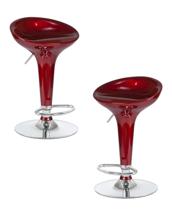 Стул барный DOBRIN Набор 2 шт Стул барный DOBRIN BOMBA, бордовый металлик арт. LM-1004-N_CH-M_ABS-burgundy-metallic