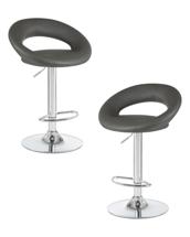 Стул барный DOBRIN Набор 2 шт Стул барный DOBRIN MIRA, серый арт. LM-5001-N_CH-M_EL-188-55