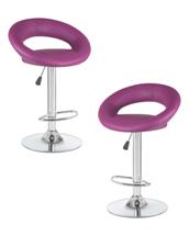 Стул барный DOBRIN Набор 2 шт Стул барный DOBRIN MIRA, фиолетовый арт. LM-5001-N_CH-M_EL-purple
