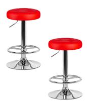 Стул барный DOBRIN Набор 2 шт Табурет барный DOBRIN BRUNO, красный арт. LM-5008-N_CH-M_EL-red