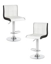 Стул барный DOBRIN Набор 2 шт Стул барный DOBRIN CANDY, бело-чёрный арт. LM-5006-N_CH-M_EL-white-black