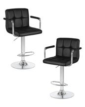Стул барный DOBRIN Набор 2 шт Стул барный DOBRIN KRUGER ARM, чёрный арт. LM-5011-N_CH-M_EL-black