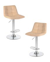 Стул барный DOBRIN Набор 2 шт Стул барный DOBRIN TAILOR, бежевый велюр (MJ9-10) арт. LM-5017-N_CH-M_V-MJ9-10